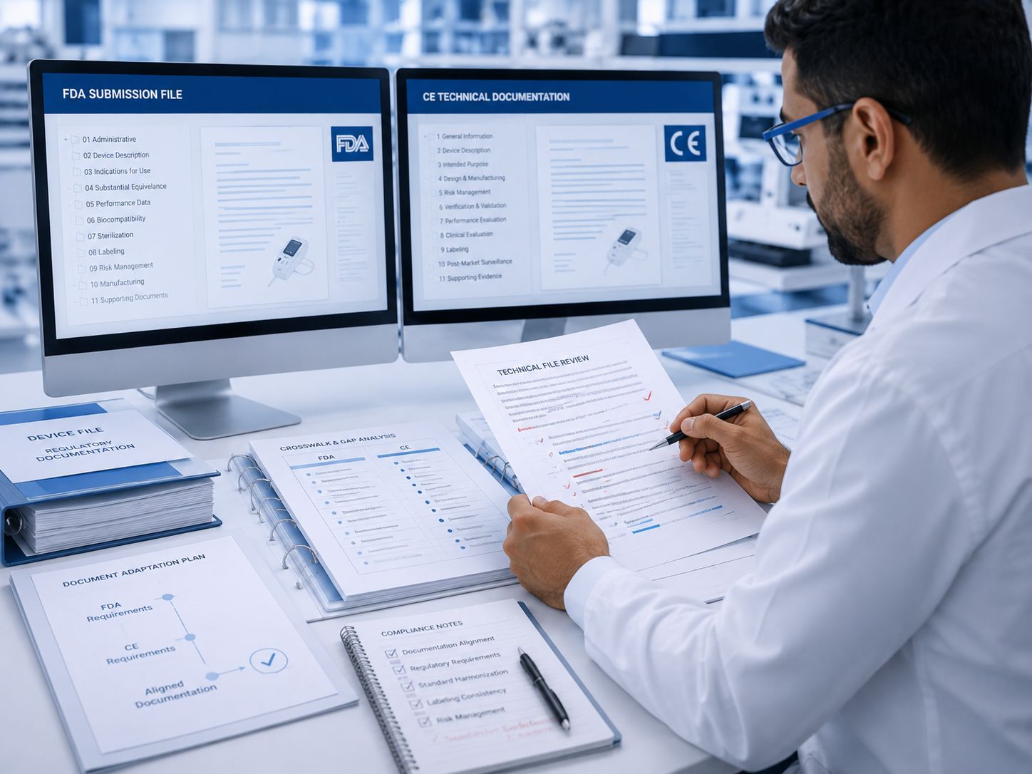 FDA & CE Documentation Adaptation